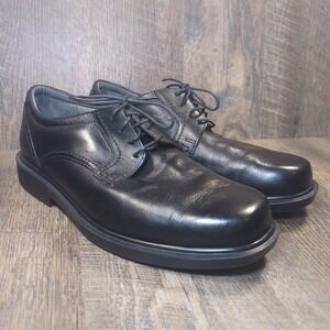 SAS Ambassador Black Leather Oxford Comfort Shoe Men's Size 11.5 W Wide Dress